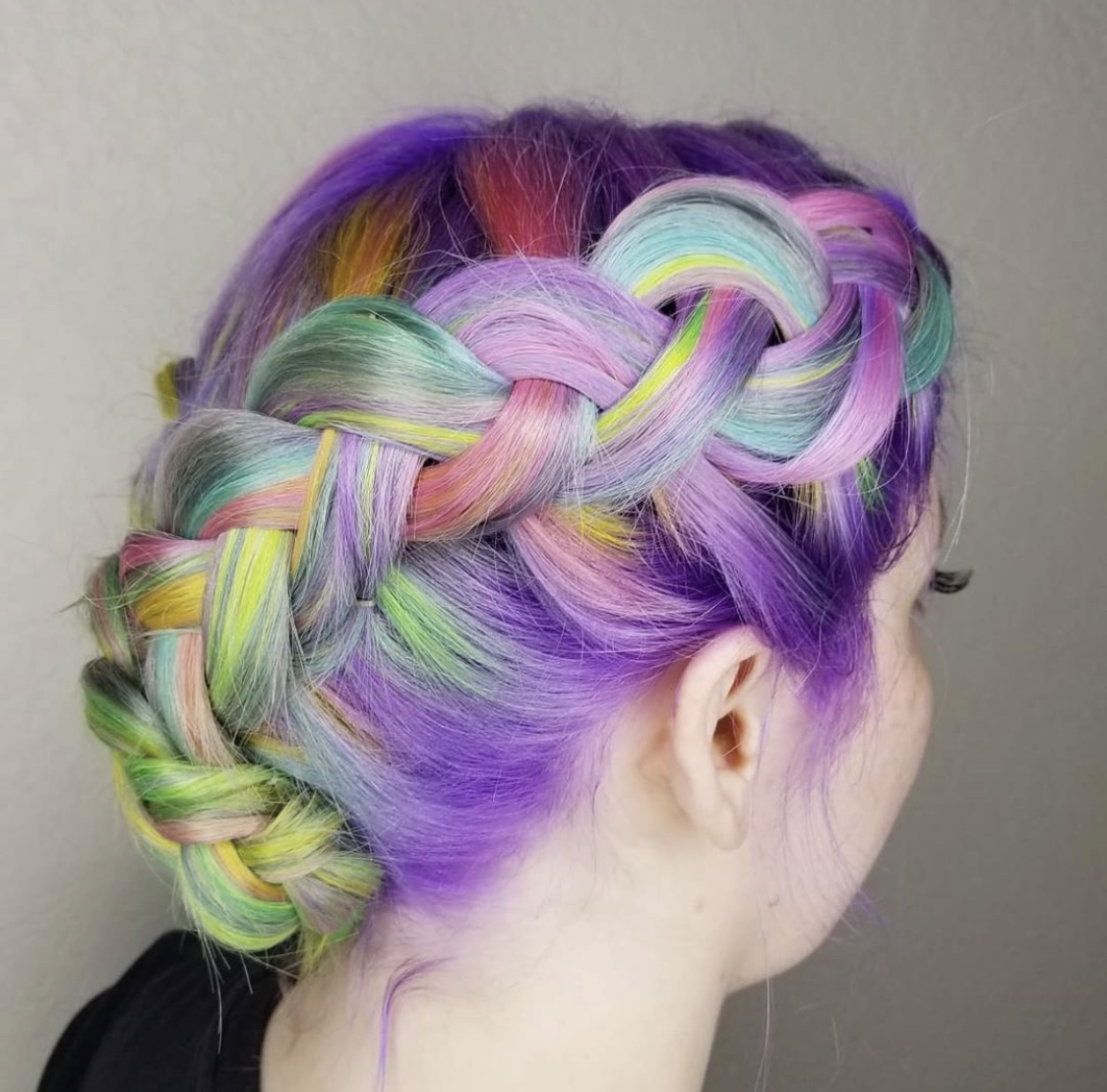 rainbow hair four image